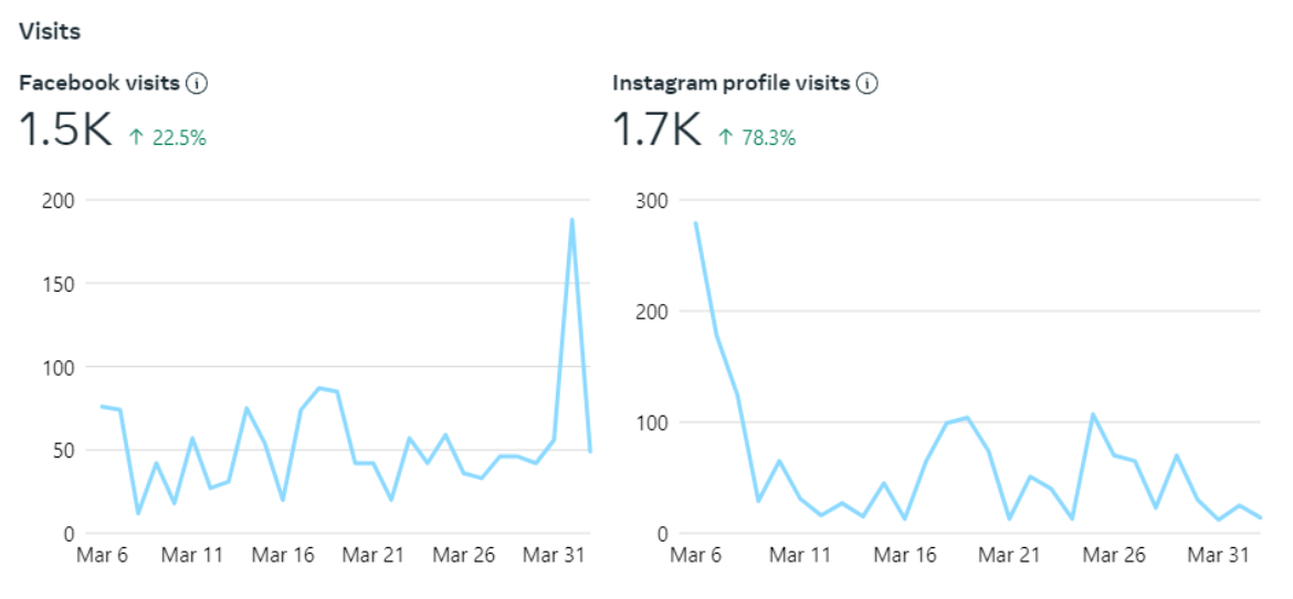 Med Spa Social Media Success Story - Belle Visage Med Spa - visitors