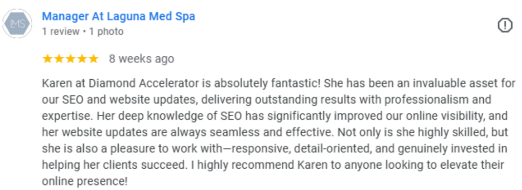 laguna med spa - seo review