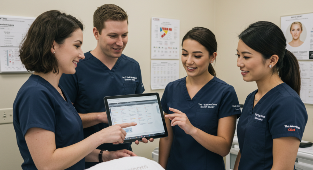 med spa scheduling appointments
