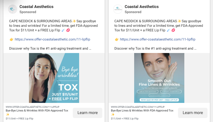 Med spa facebook ads