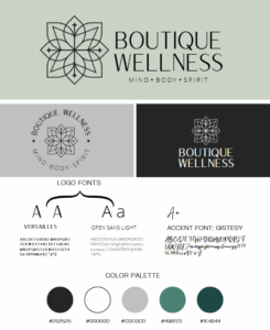 Boutique Wellness - Brand Board