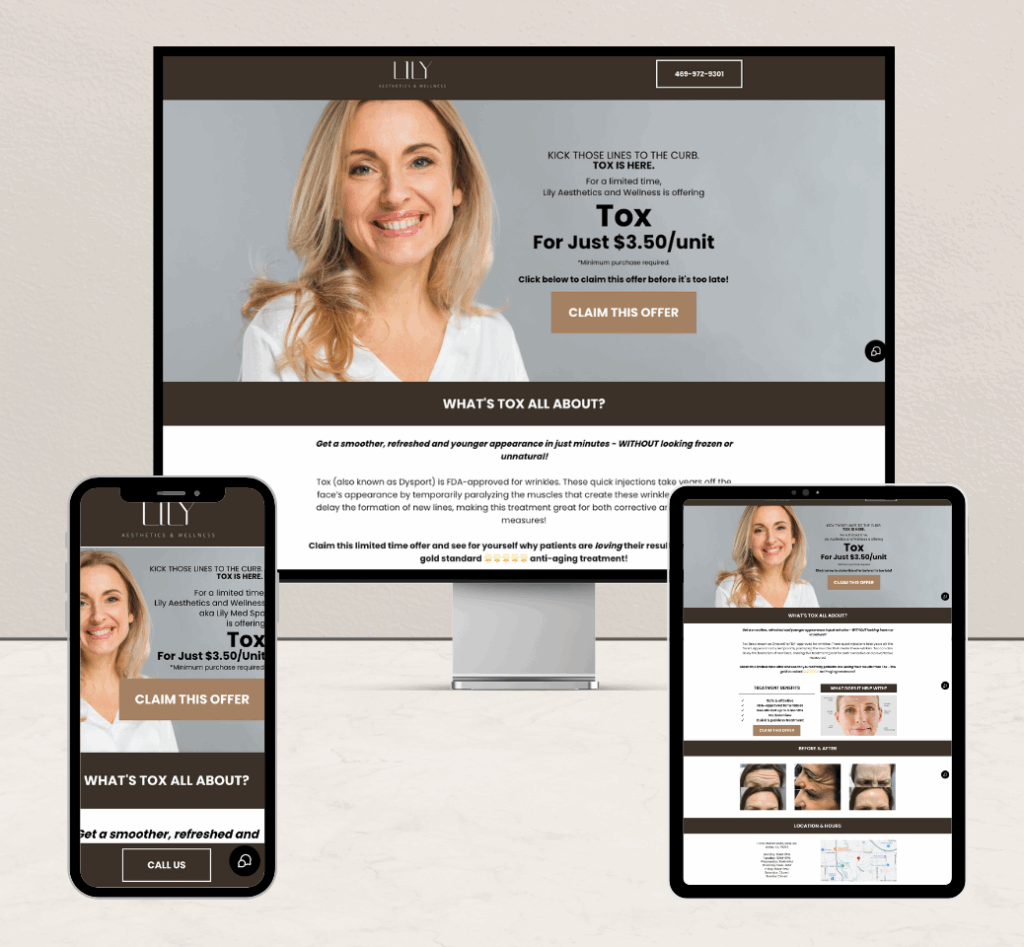 Med spa google ads offer