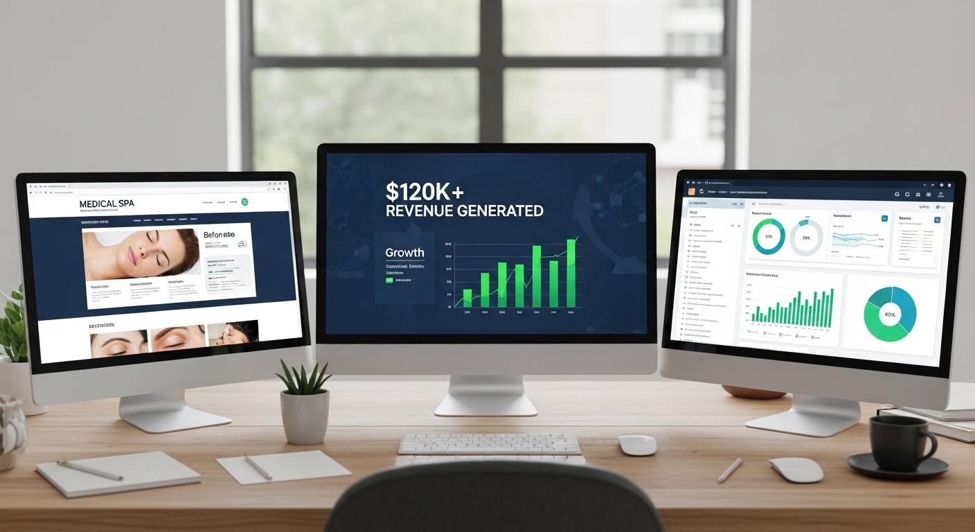 med spa growth 120k revenue
