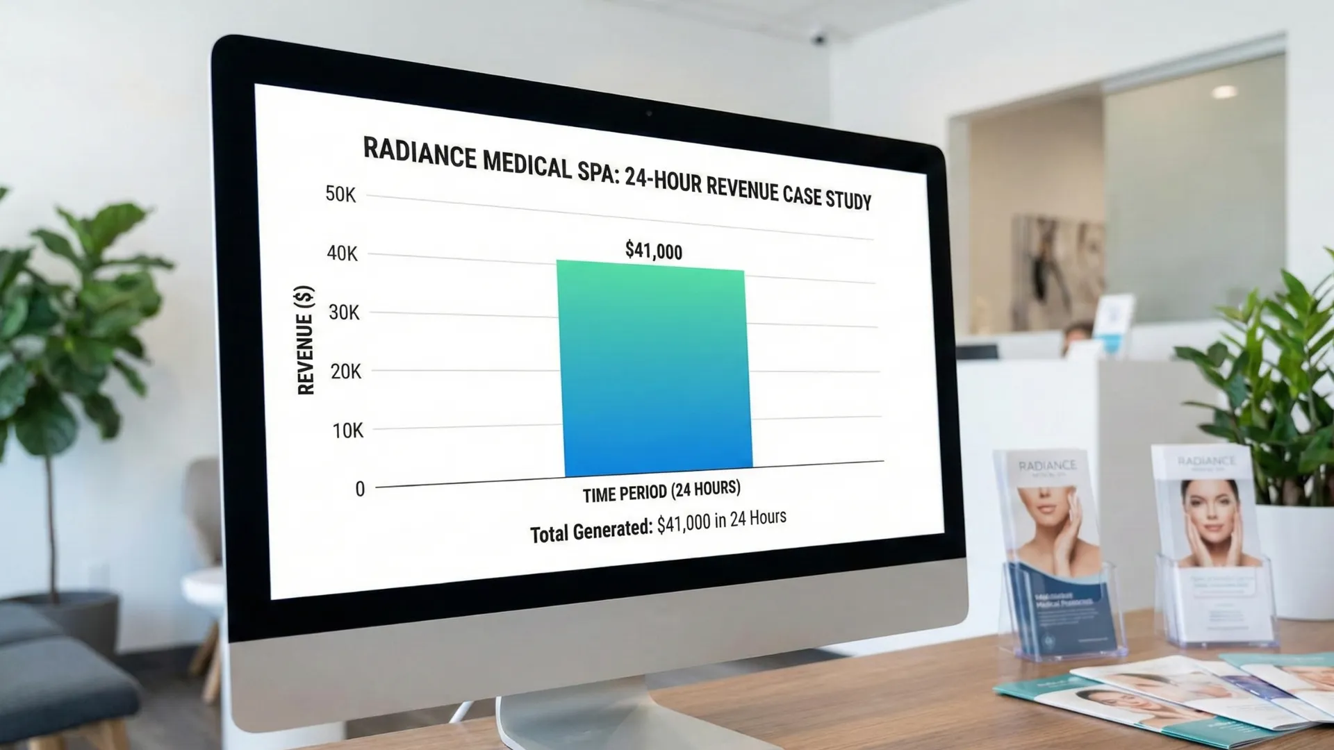 Case study showing how Radiance Medical Spa generated $41,000 in 24 hours through strategic marketing.