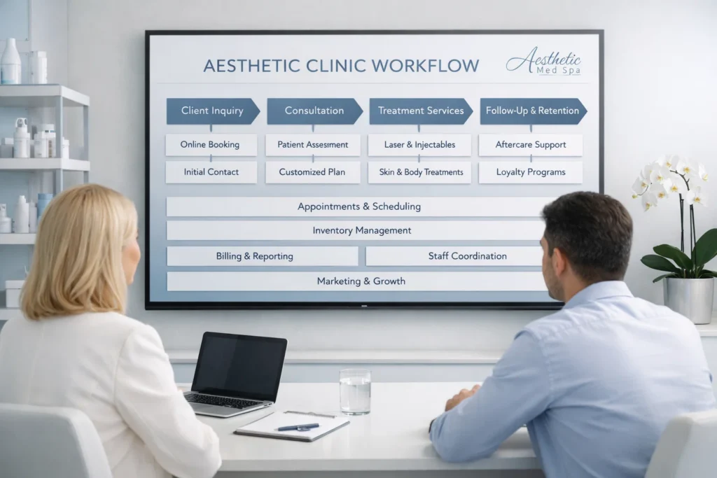 aesthetic clinic workflow