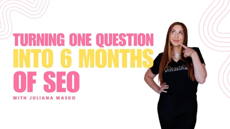 Turning One Patient Question into 6 Months of SEO